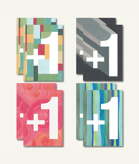Eco-friendly greeting cards bundle Happy Birthday or whatever you like, set of 8 folding cards made from recycled paper, printed in Berlin