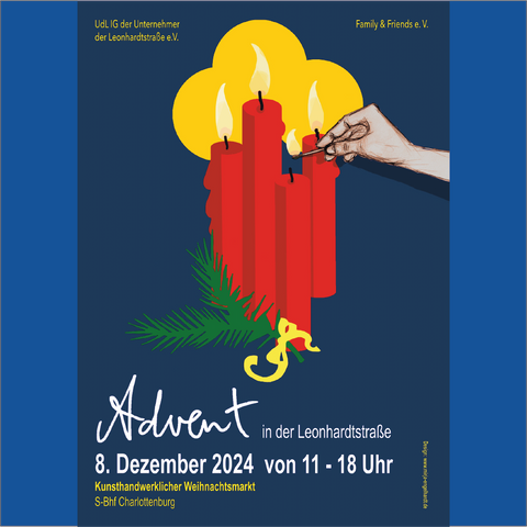 Advent in der Leonhardtstraße. 8 Dezember 2024 von 11 / 18 Uhr