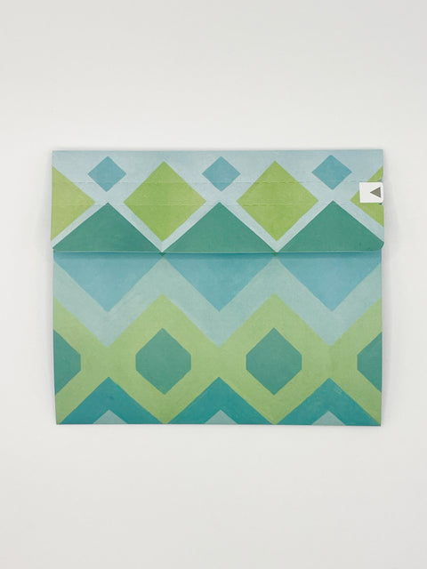 Blue Jacquard Letterfold