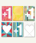 Eco-friendly greeting cards bundle Always Handy I, set of 6 folding cards made from recycled paper, printed in Berlin