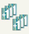 Eco-friendly greeting cards bundle It's a boy, set of 6 folding cards made from recycled paper, printed in Berlin