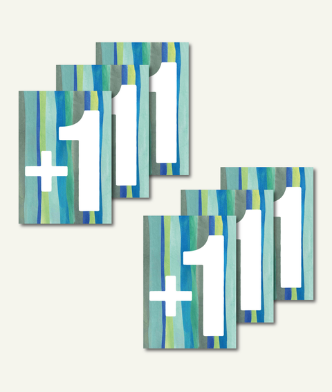 Eco-friendly greeting cards bundle It's a boy, set of 6 folding cards made from recycled paper, printed in Berlin