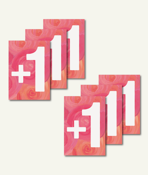 Eco-friendly greeting cards bundle It's a girl, set of 6 folding cards made from recycled paper, printed in Berlin