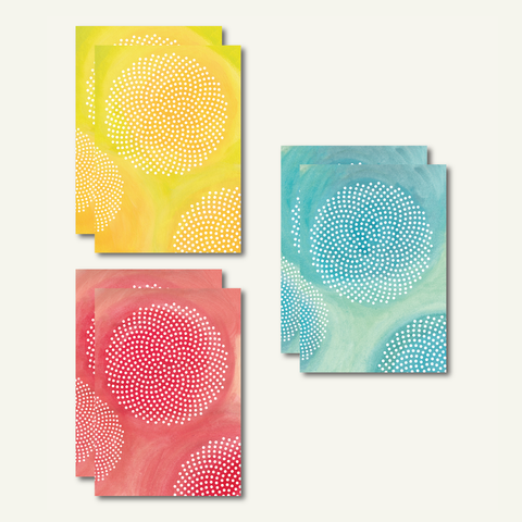 Eco-friendly greeting cards bundle It's a girl, set of 6 folding cards made from recycled paper, printed in Berlin