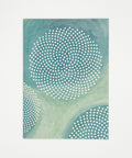 No Pre-text in blue greeting card front view, eco stationery printed climate-neutral on recycled paper
