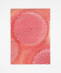No Pre-text in red greeting card front view, eco stationery printed climate-neutral on recycled paper