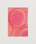 No Pre-text in red greeting card front view, eco stationery printed climate-neutral on recycled paper