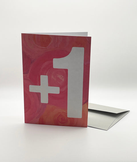 Eco-friendly Happy birthday or whatever you like - Roses greeting card, 3/4 angled view, printed in Berlin on recycled paper