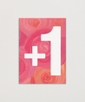 Happy birthday or whatever you like - Roses greeting card front view, eco stationery printed climate-neutral on recycled paper