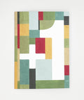 Happy birthday or whatever you like - Squares greeting card front view, eco stationery printed climate-neutral on recycled paper