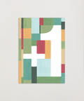 Happy birthday or whatever you like - Squares greeting card front view, eco stationery printed climate-neutral on recycled paper