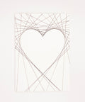 Lovely on lines greeting card front view, eco stationery printed climate-neutral on recycled paper