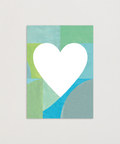 Lovely on mints greeting card front view, eco stationery printed climate-neutral on recycled paper