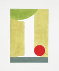 Number 1 greeting card front view, eco stationery printed climate-neutral on recycled paper