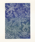 X-mas nightsnow greeting card front view, eco stationery printed climate-neutral on recycled paper