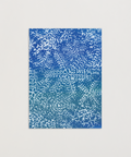 X-mas nightsnow greeting card front view, eco stationery printed climate-neutral on recycled paper