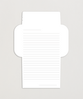 letterfold recycled stationery with blank inside, sustainable paper