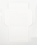 Lletterfold recycled stationery with blank inside, sustainable paper