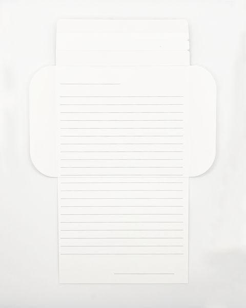 Lletterfold recycled stationery with blank inside, sustainable paper