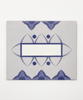 Lilac flowers letterfold eco stationery, front view of folded writing paper made in Berlin