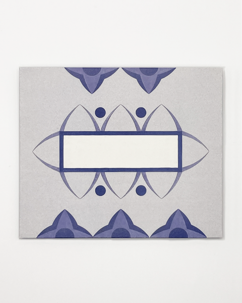 Lilac flowers letterfold eco stationery, front view of folded writing paper made in Berlin