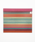 Mexican stripes letterfold recycled writing paper, back view, handmade stationery from Berlin