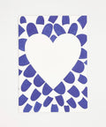 Eco-friendly notebook Lovely on Blue Petals, DIN A6 recycled paper cover, handmade in Berlin