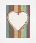 Eco-friendly notebook Lovely on Stripes, DIN A6 recycled paper cover, handmade in Berlin