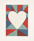 Eco-friendly notebook Lovely on Triangles, DIN A6 recycled paper cover, handmade in Berlin