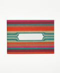 Eco-friendly notebook Mexican Stripes, DIN A6 recycled paper cover, handmade in Berlin