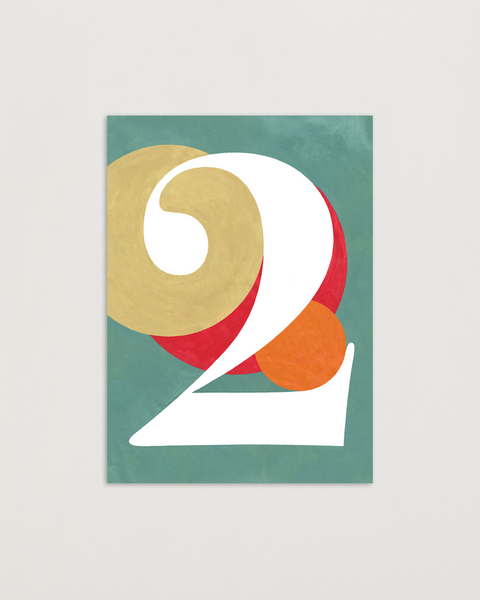 Eco-friendly notebook Number 2, DIN A6 recycled paper cover, handmade in Berlin