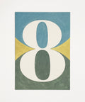 Eco-friendly notebook Number 8, DIN A6 recycled paper cover, handmade in Berlin
