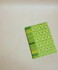 Video flip-through of Stained-glass flowers and stripes A5 notebook, eco stationery made from 100% recycled paper in Berlin