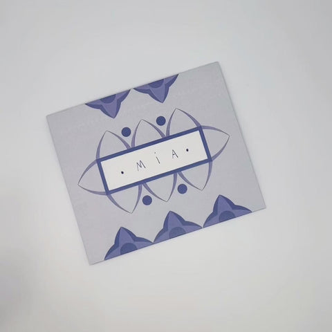 Video of Mexican stripes letterfold being opened to reveal inside, handmade stationery