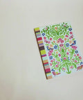 Video flip-through of garden and stripes A5 notebook, eco stationery made from 100% recycled paper in Berlin