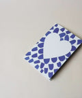 Video flip-through of Lovely on Blue Petals notebook, eco stationery made from 100% recycled paper in Berlin