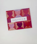 Video of Hearts letterfold being opened to reveal inside, handmade stationery