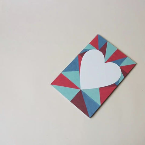 Video flip-through of Lovely on Triangles notebook, eco stationery made from 100% recycled paper in Berlin