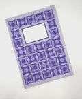 Video flip-through of lilac flowers design notebook, eco stationery made from 100% recycled paper in Berlin