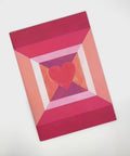 Video flip-through of hearts design notebook, eco stationery made from 100% recycled paper in Berlin