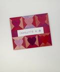 Video of Hearts letterfold being opened to reveal inside, handmade stationery