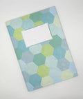 Video flip-through of hexagons design notebook, eco stationery made from 100% recycled paper in Berlin