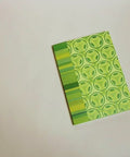 Video flip-through of Stained-glass flowers and stripes A5 notebook, eco stationery made from 100% recycled paper in Berlin