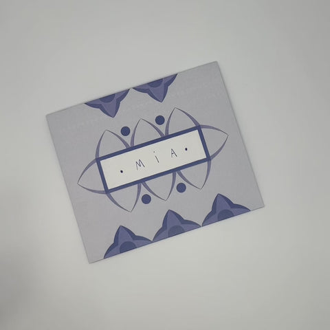 Video of Lilac flowers letterfold being opened to reveal inside, handmade stationery