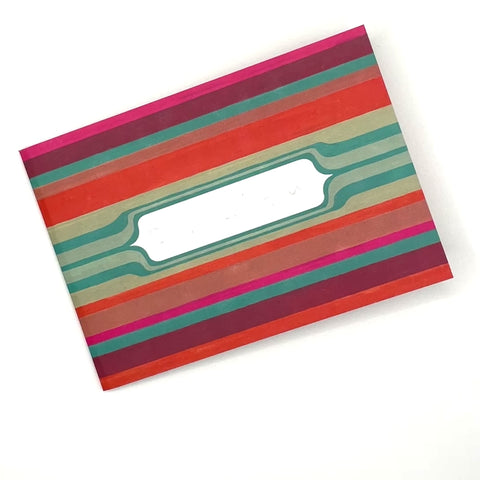 Video flip-through of Mexican Stripes notebook, eco stationery made from 100% recycled paper in Berlin