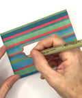 Video flip-through of Green Stripes notebook, eco stationery made from 100% recycled paper in Berlin