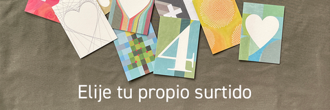 Tarjetas de felicitación surtidas con diseño aleatorio: crea tu propio paquete de tarjetas de papelería ecológica impresas en Berlín.
