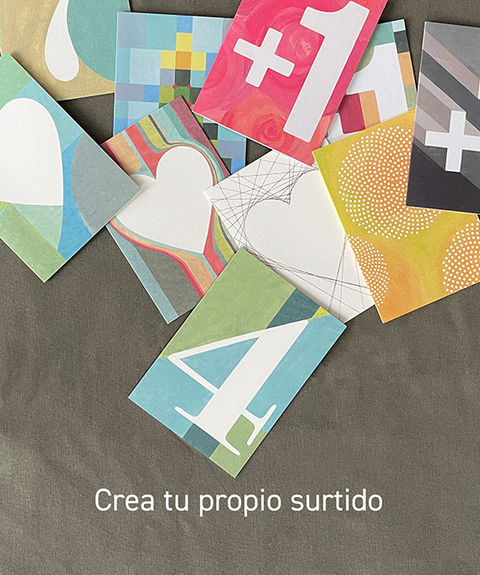 Tarjetas de felicitación surtidas con diseño aleatorio: crea tu propio paquete de tarjetas de papelería ecológica impresas en Berlín.